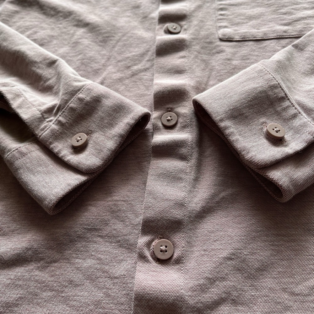 Lululemon Commission Button Down Long Sleeve Shirt Light Pink - L - Picture 4 of 11